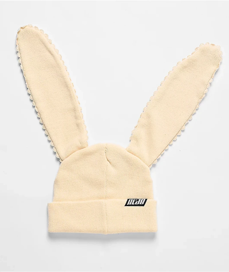 A.LAB Thrills and Frills Natural Tone Bunny Beanie