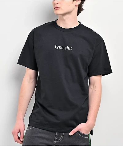 A.LAB Type Shit Black T-Shirt