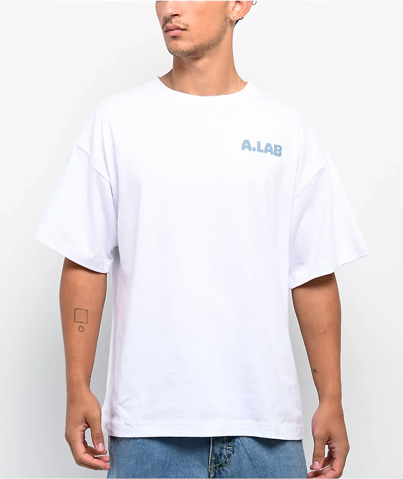 A.LAB Unhinged Animal White T-Shirt