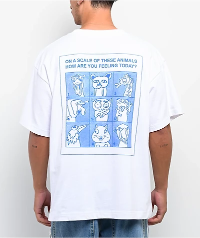 A.LAB Unhinged Animal White T-Shirt