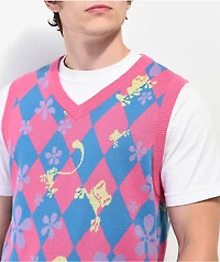 A.LAB Vest Day Ever Pink Sweater