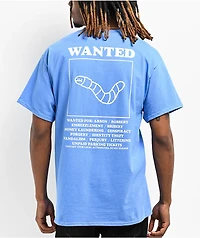 A.LAB Wanted Worm Blue T-Shirt