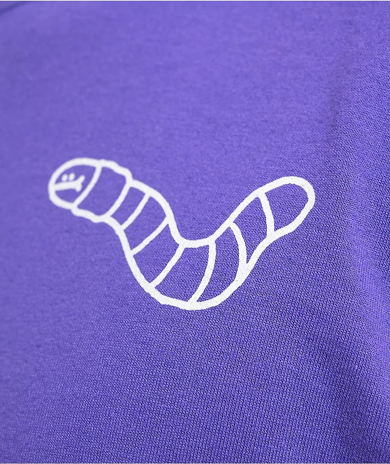 A.LAB Wanted Worm Purple Long Sleeve T-Shirt