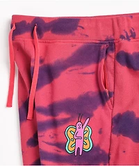 A.LAB Wavelength Pink & Blue Tie Dye Sweat Shorts