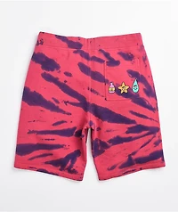 A.LAB Wavelength Pink & Blue Tie Dye Sweat Shorts