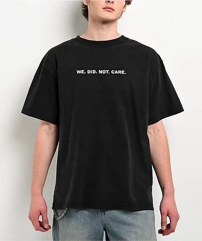 A.LAB We Did Not Care Black Wash T-Shirt