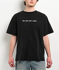 A.LAB We Did Not Care Black Wash T-Shirt