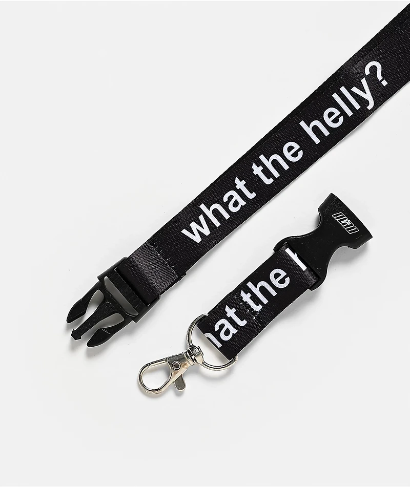A.LAB What The Helly Black Lanyard