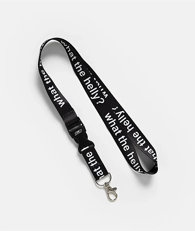 A.LAB What The Helly Black Lanyard