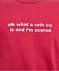 A.LAB Whats A Roth IRA Red T-Shirt