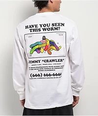 A.LAB Who Is He Long Sleeve White T-Shirt