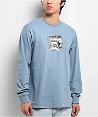 A.LAB World News Blue Long Sleeve T-Shirt
