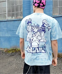 A.LAB Y2K Squad Blue Tie Dye T-Shirt