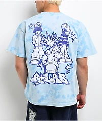 A.LAB Y2K Squad Blue Tie Dye T-Shirt