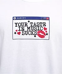 A.LAB Your Taste In Music White T-Shirt
