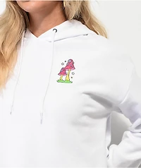 A.LAB Zaira Wizard White Crop Hoodie