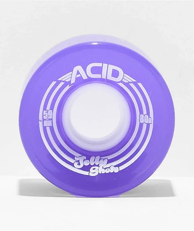 ACID Chemical Co. Purple Jelly Shots 59mm 80a Cruiser Skateboard Wheels