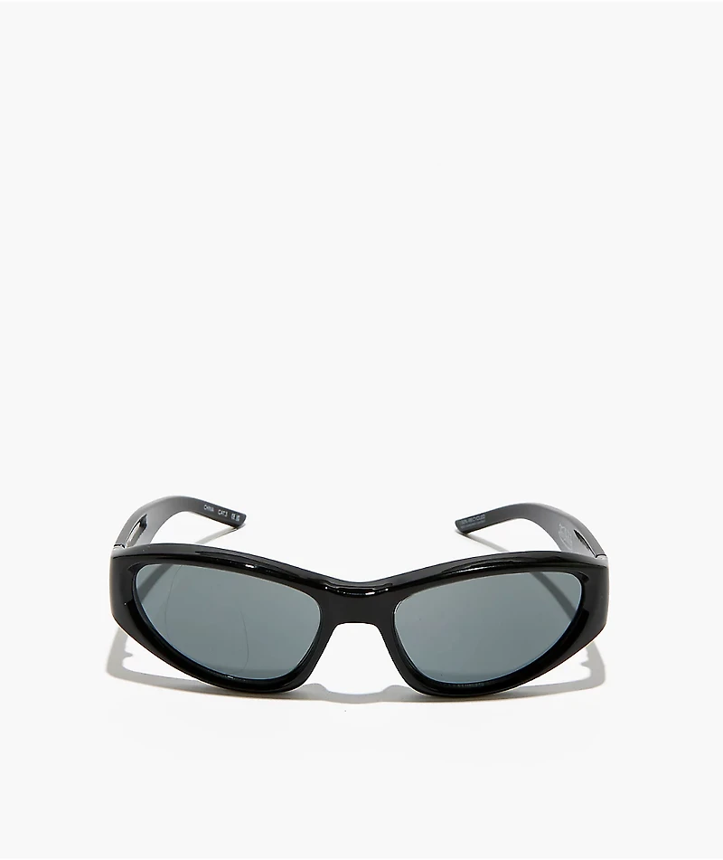AIRE x Von Dutch Blackout Black & Smoke Mono Sunglasses