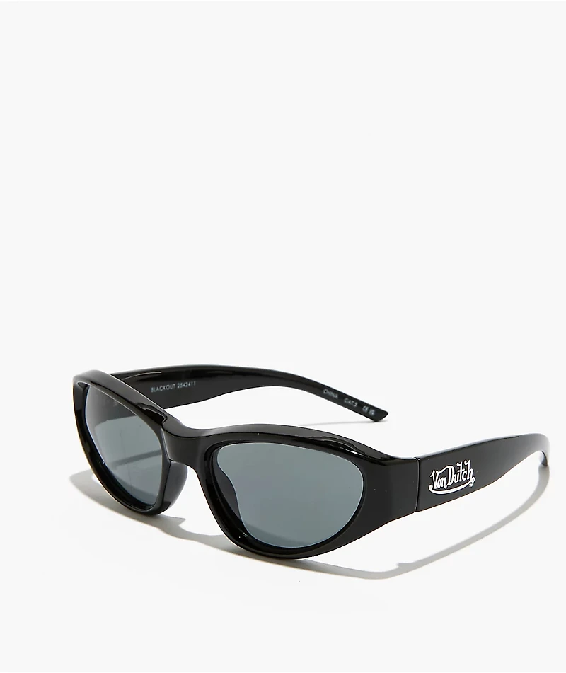 AIRE x Von Dutch Blackout Black & Smoke Mono Sunglasses