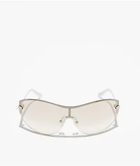 AIRE x Von Dutch Bombshell Silver & White Sunglasses