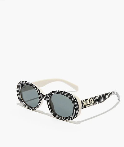 AIRE x Von Dutch Dazed Zebra Vintage White Sunglasses