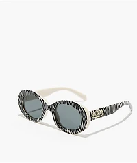 AIRE x Von Dutch Dazed Zebra Vintage White Sunglasses