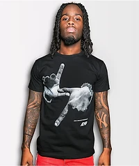 AMP Bolt Hands Black T-Shirt