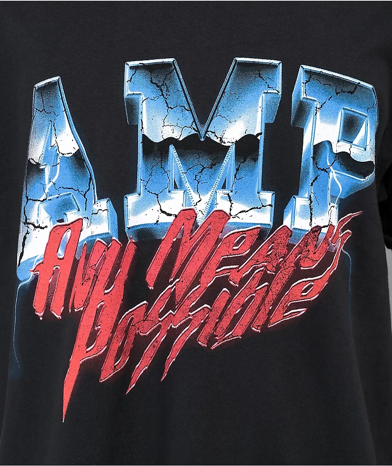 AMP Lightning Black Wash T-Shirt
