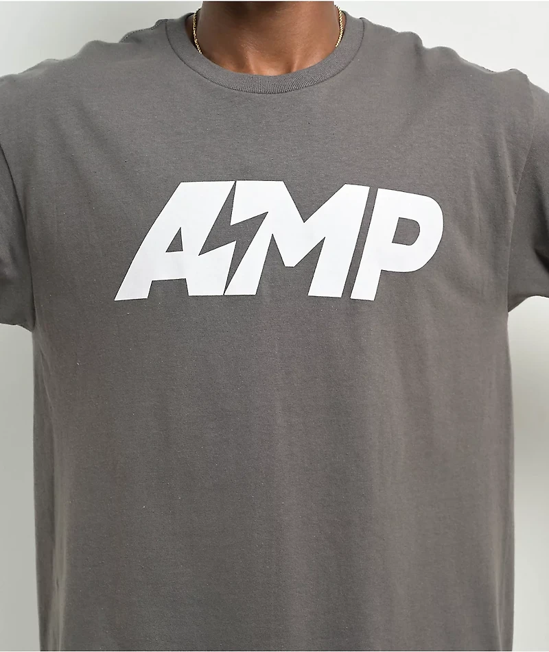AMP Logo Grey T-Shirt