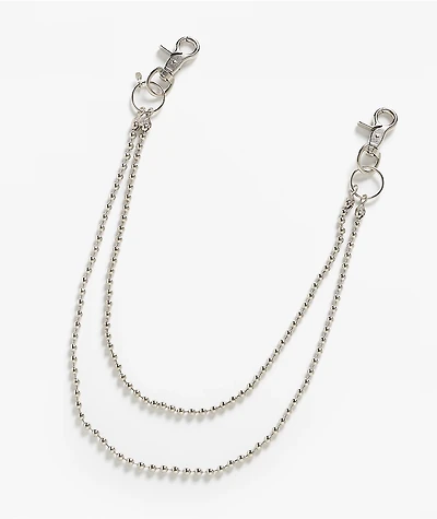 AMiGAZ Double Ball Silver Pocket Chain