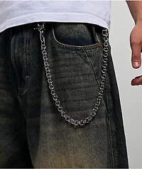 AMiGAZ Double Ring Silver Pocket Chain