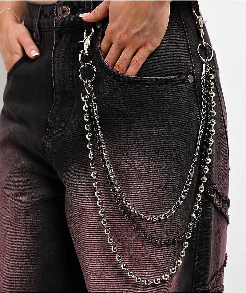 AMiGAZ Mixed Metal Triple Pocket Chain