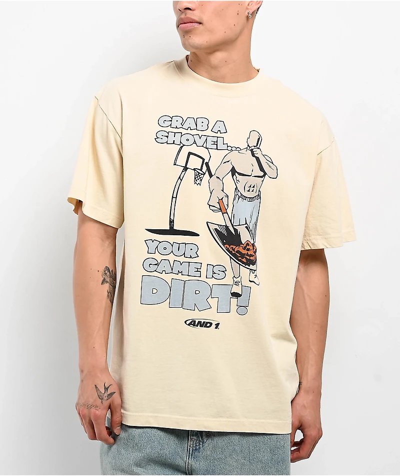 AND1 Game Is Dirt Off White T-Shirt