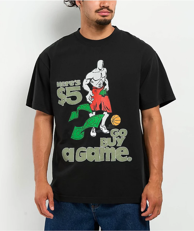 AND1 Trash Talk Buy Game Black T-Shirt