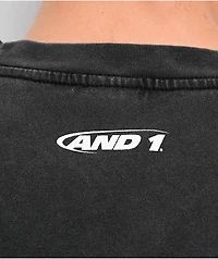AND1 Trash Talk Missing Game Washed Black T-Shirt