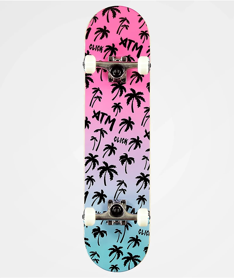 ATM Neon Beach 7.75" Skateboard Complete