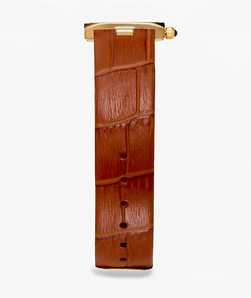 AURA Dice Cognac & Brown Analog Watch
