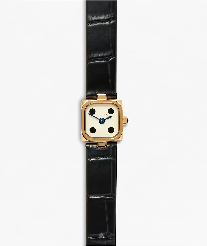 AURA Dice Gold & Black Analog Watch