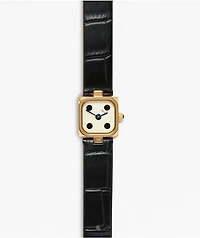 AURA Dice Gold & Black Analog Watch