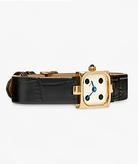 AURA Dice Gold & Black Analog Watch