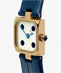 AURA Dice Gold & Navy Analog Watch