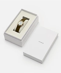 AURA Dice Gold & Olive Analog Watch