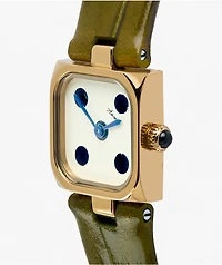 AURA Dice Gold & Olive Analog Watch
