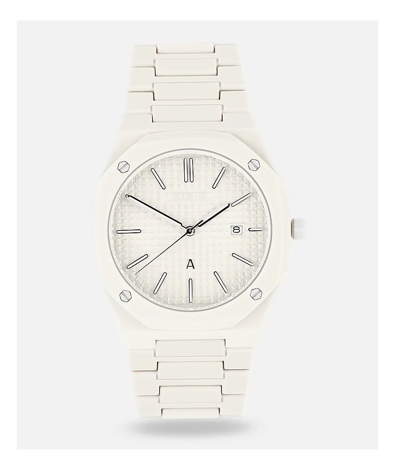 AURA Polycarbonate Milk Analog Watch