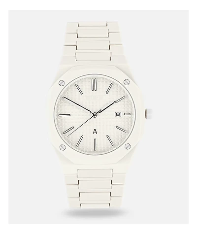 AURA Polycarbonate Milk Analog Watch