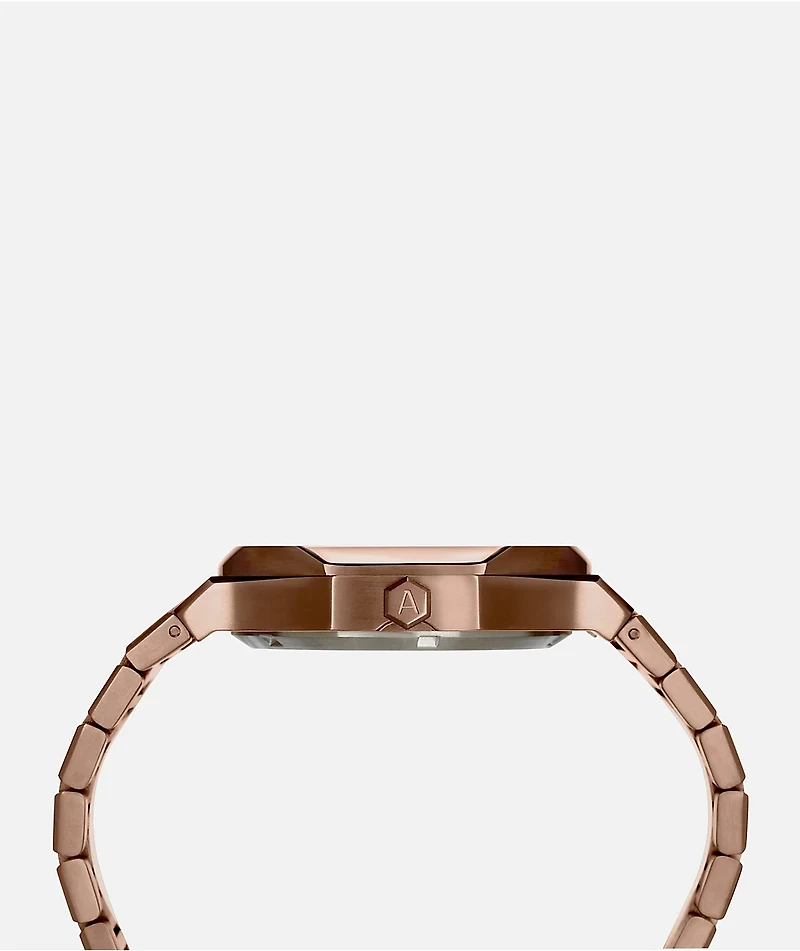 AURA Skeleton 002 Coffee Analog Watch