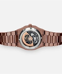 AURA Skeleton 002 Coffee Analog Watch