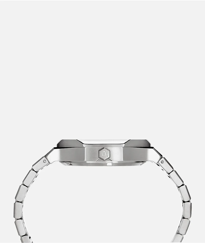 AURA Skeleton 002 Steel Frost Analog Watch