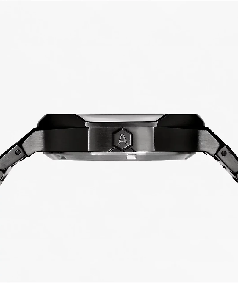 AURA Skeleton Black Analog Watch