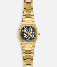 AURA Skeleton Gold Analog Watch